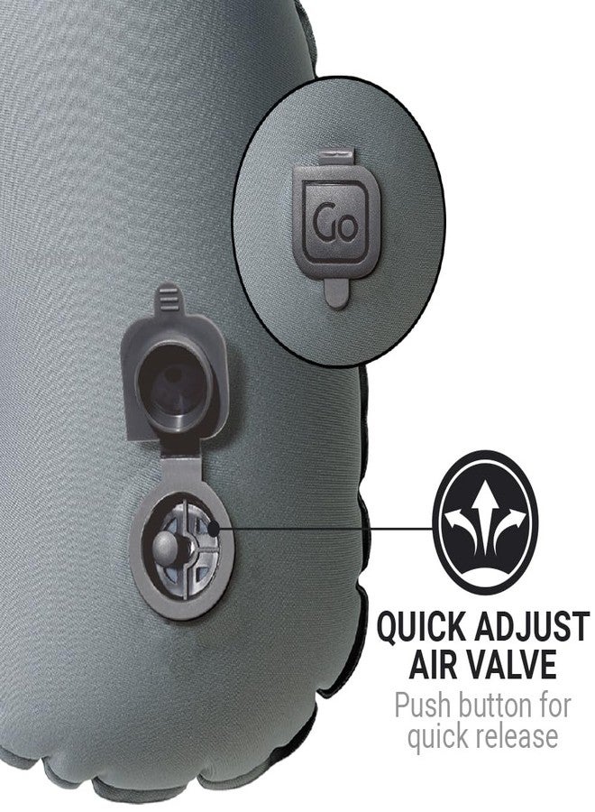 Go Travel Compact Snoozzzer, Comfortable Travel Pillow for Uninterrupted Sleep, Inflatable Neck Pillow for Airplane, Bus, Car, and Train, Travel Essentials, Black - Image 3