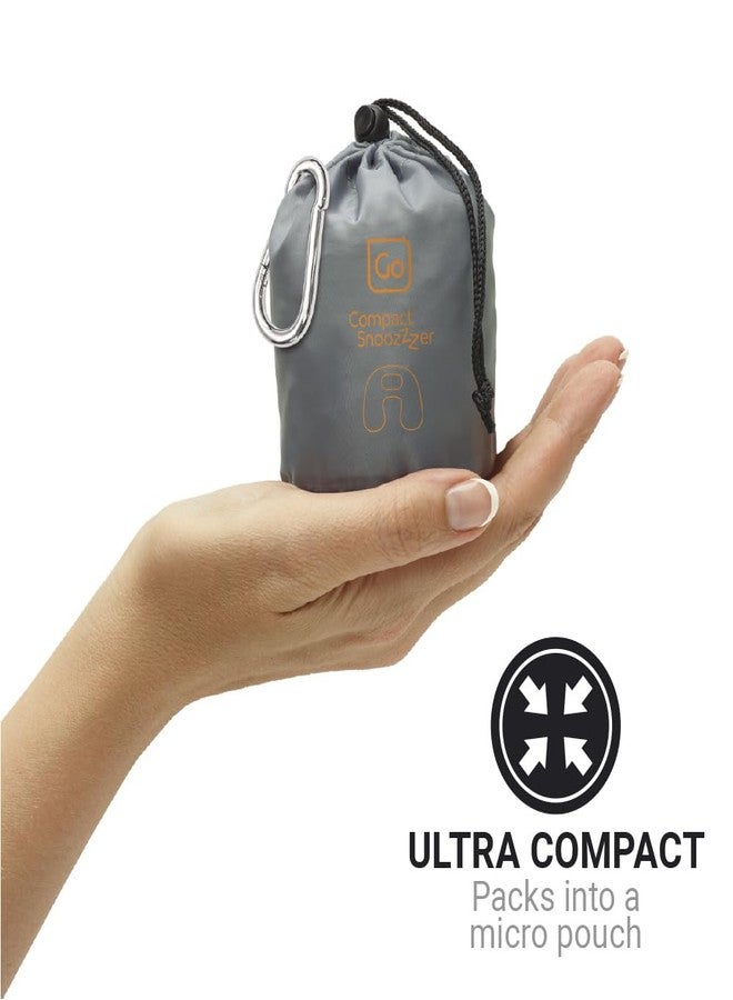 Go Travel Compact Snoozzzer, Comfortable Travel Pillow for Uninterrupted Sleep, Inflatable Neck Pillow for Airplane, Bus, Car, and Train, Travel Essentials, Black - Image 4