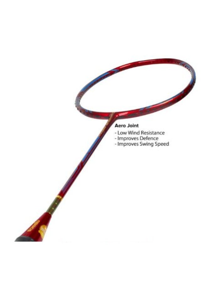 Apacs Versus Pro 6.4 Badminton Racket, Red, 4U/G5 – Lightweight Graphite Frame, High Power & Speed, Slim Shaft, Professional Performance for Training and Match Play - Image 2