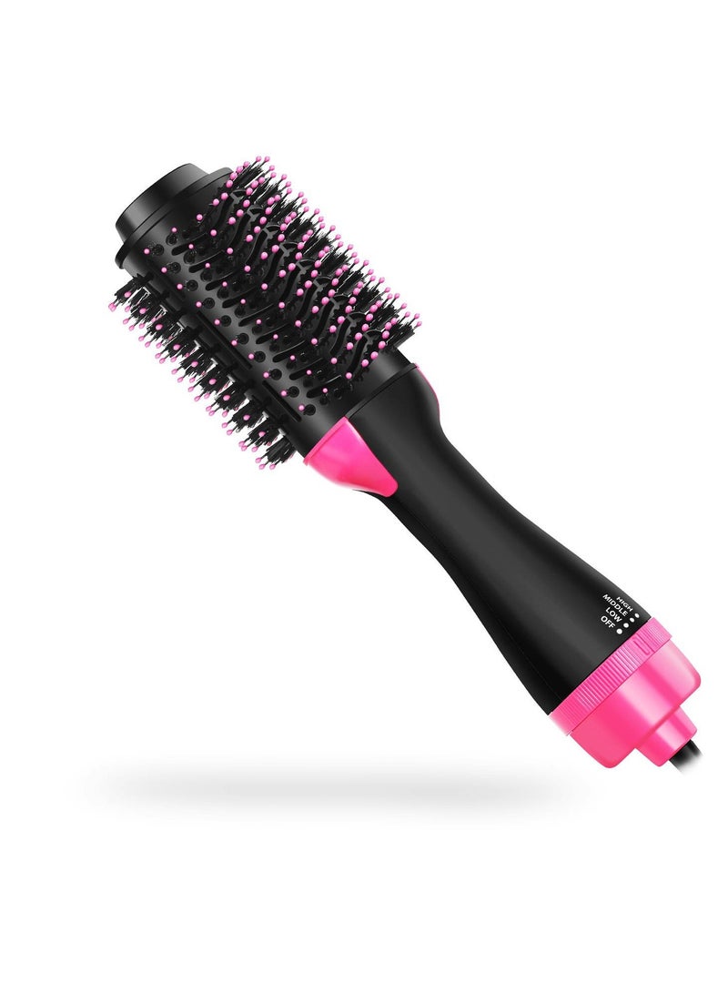 KinseiBeauty Hair Dryer Brush, 4-in-1 Hot Air Brush for Hair Styler and Frizz Control, 1200W One Step Hair Dryer with 2 Rechangeable Brushhead for Straight and Curly Hair - Image 2