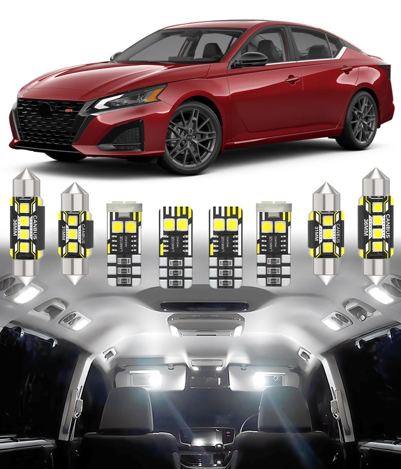 BMT xms Car Interior LED Light Replacement for Nissan Altima 201320246000K Super Bright Interior Light Bulbs Package 11pcs - Image 2