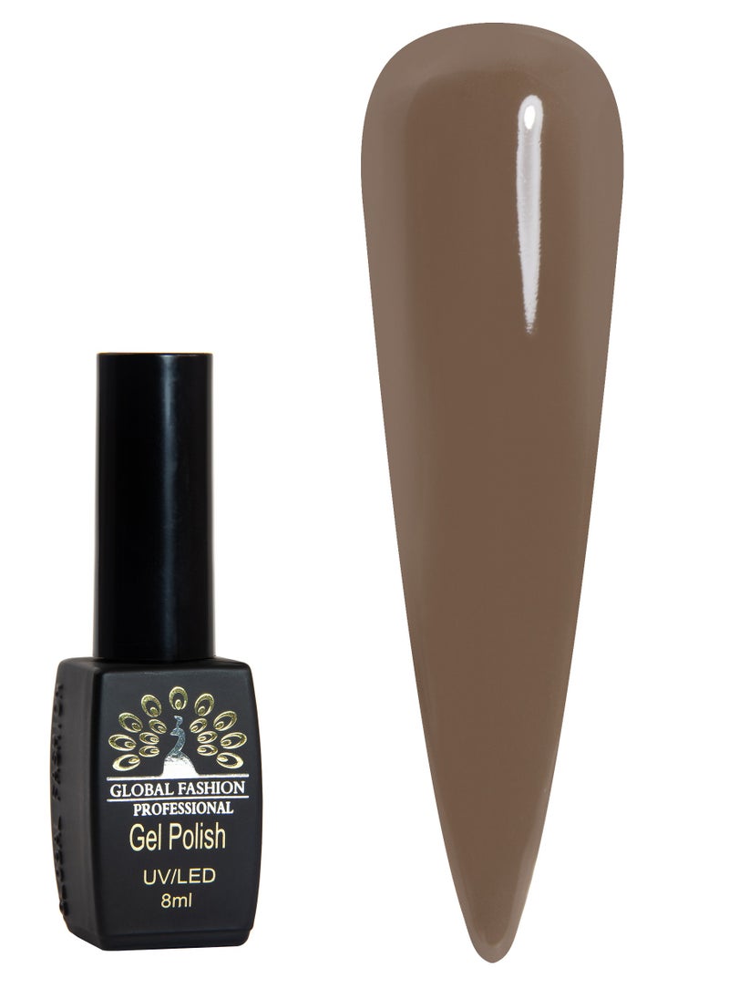 GLOBAL FASHION Global Fashion Black Elite Gel Polish | 132 Colors of Long-Lasting Elegance - 8ml | 306  - Image 1