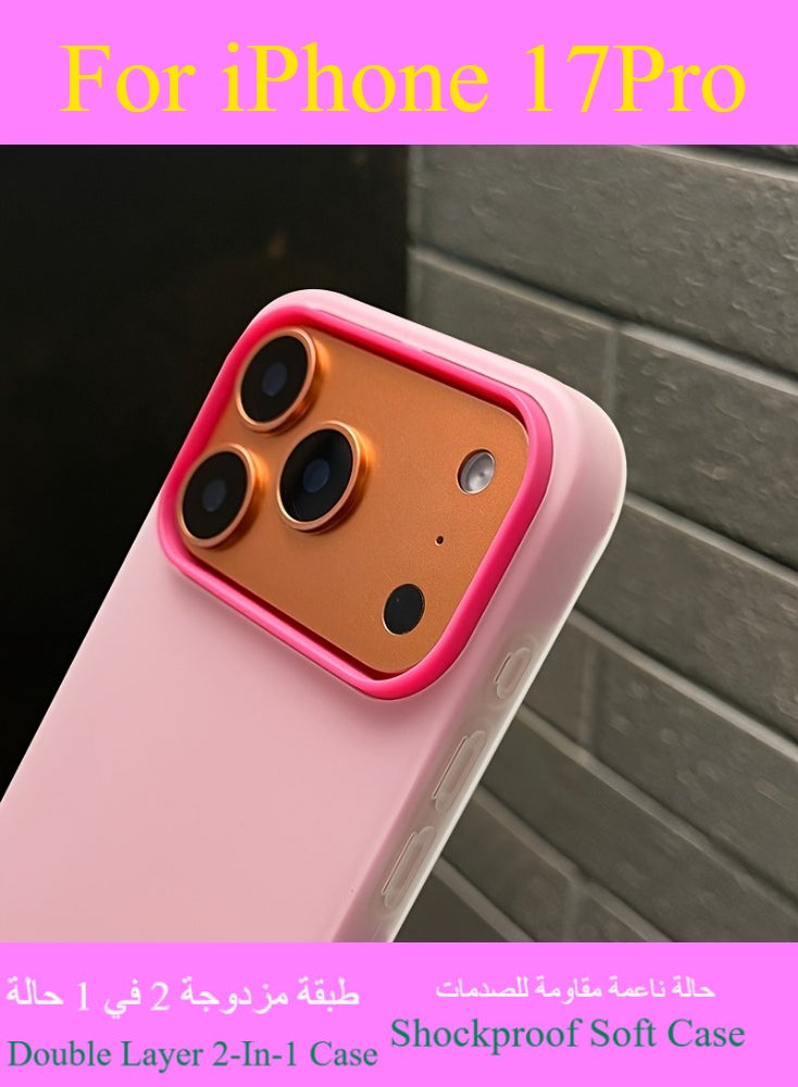 Dili Apple White iPhone CaseIPhone 17 Pro Luxury Matte Candy Color Phone Case iPhone Case Double Layer 2-In-1 Shockproof Soft Cover Gift for Woman and Man - Image 4