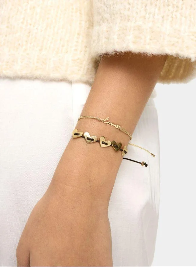 بارفوا سوار LOVE قابل للتعديل جولدن