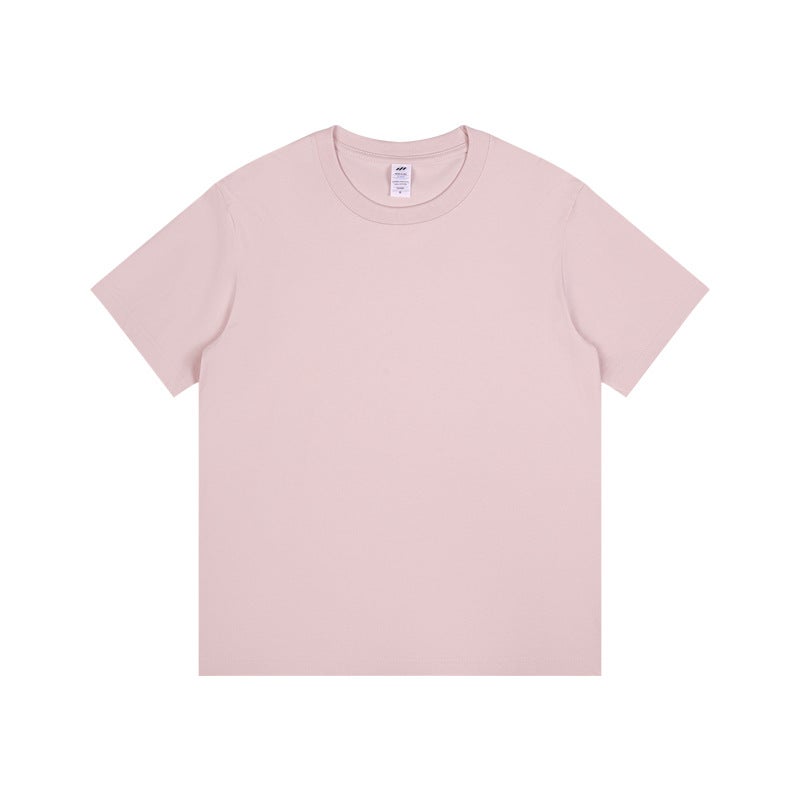 Heavyweight 230g Cotton Mens Tee Spring/Summer Peach blossom