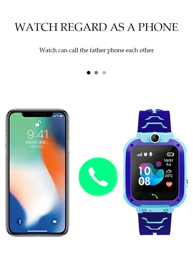 DUNISO - Kids Smart Watch，Positionable Smartwatch，Ip67 Waterproof System， With High Definition Touch Screen ，Camera, Music Player, Alarm Clock，Suitable For Boys And Girls Aged 6 To10 - Image 1