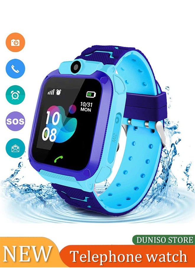 DUNISO Kids Smart Watch，Positionable Smartwatch，Ip67 Waterproof System， With High Definition Touch Screen ，Camera, Music Player, Alarm Clock，Suitable For Boys And Girls Aged 6 To10  - Image 1