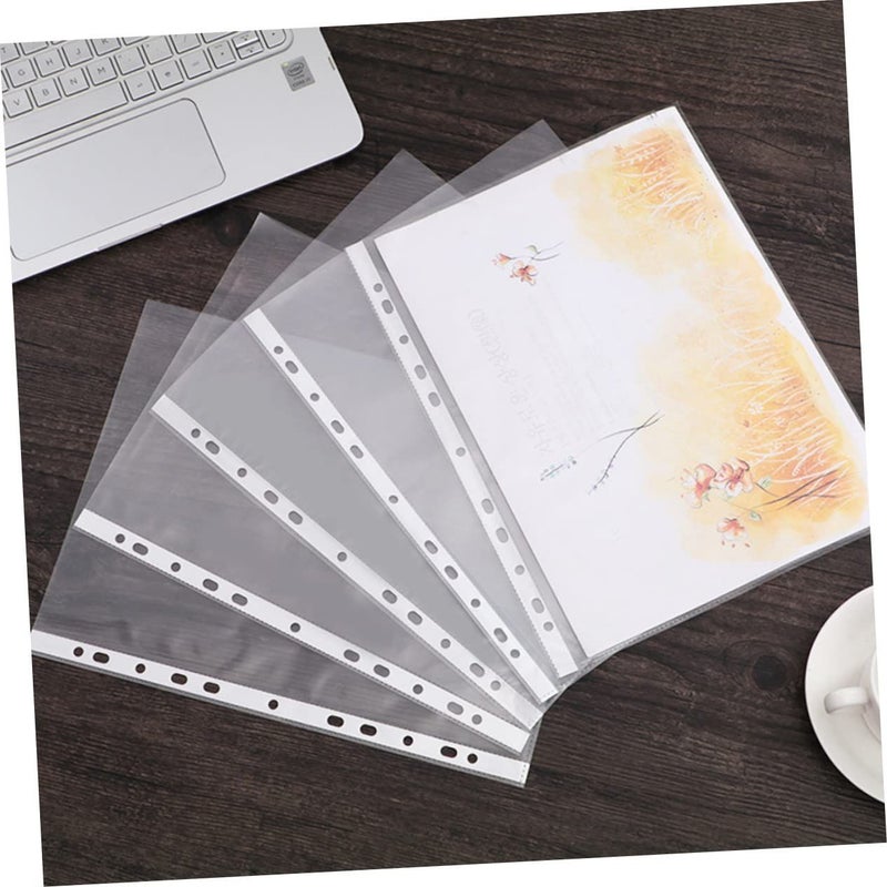 Tehaux 100 Pcs Document Bags Pp Material Lightweight For Office Supplies Organize Folders - Image 5