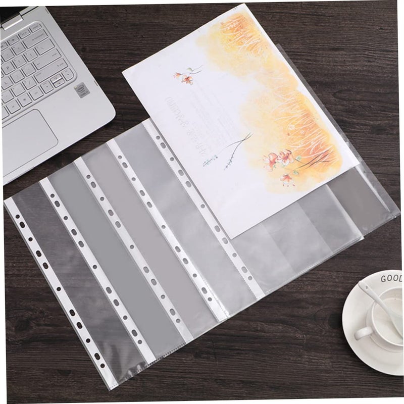 Tehaux 100 Pcs Document Bags Pp Material Lightweight For Office Supplies Organize Folders - Image 3
