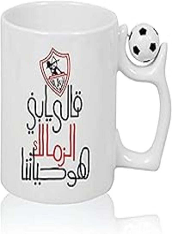 OR zamalek design printed football mug, 2725619305862