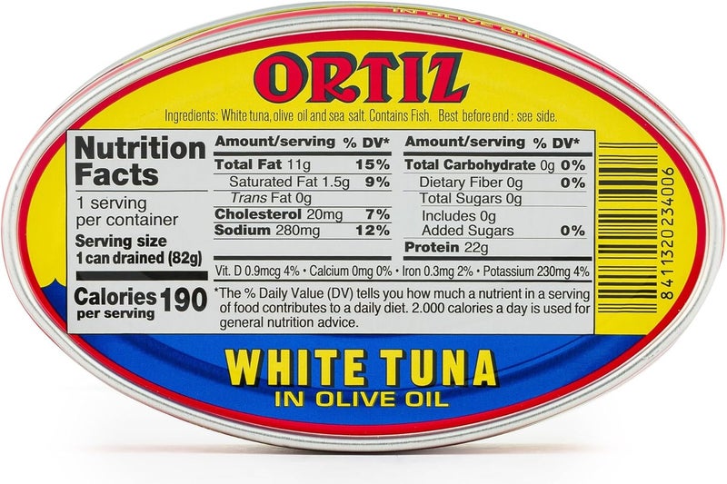 Ortiz Bonito Del Norte Tuna in Olive Oil - Pack of 6 Cans (3.95 oz each) - Kosher Certified - Image 2