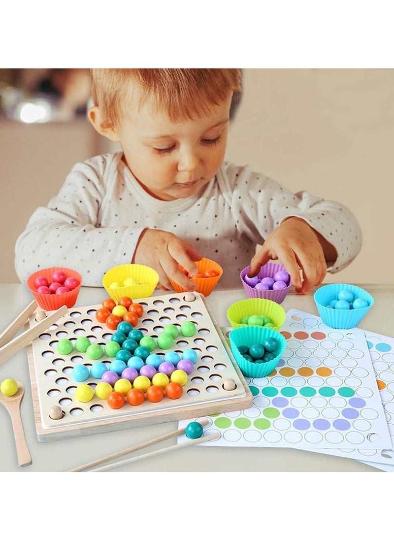 Safwa Toys Children's toy, w33-35 beads classification game with tweezers + memory from Al Safwa Toys  - Image 2