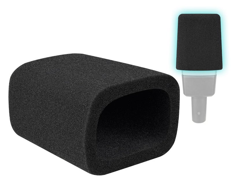 SoloWIT 2Pcs Microphones Pop Filter for AKG C214 Large-Diaphragm Condenser (C214d1), Protective Mic Cover Windscreen Foam - Black - Image 1