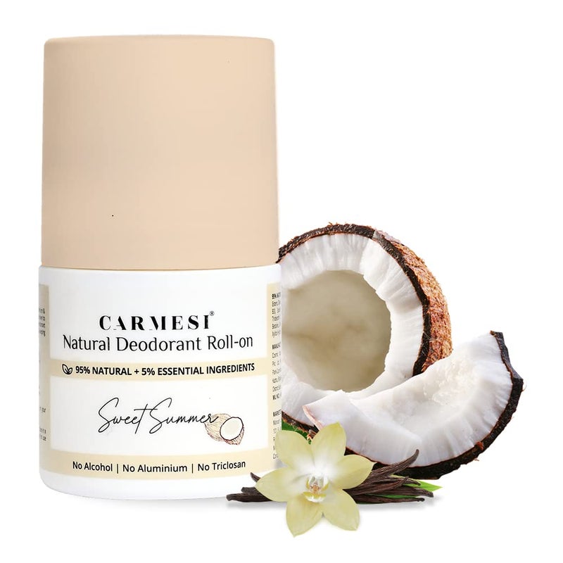 Natural Deodorant Roll On for Women | No Aluminum & Alcohol-Free | Fights Body Odor, Soothes & Nourishes Underarms | Non-Sticky, Long-Lasting Freshness | 1.69 Fl Oz (50ml)