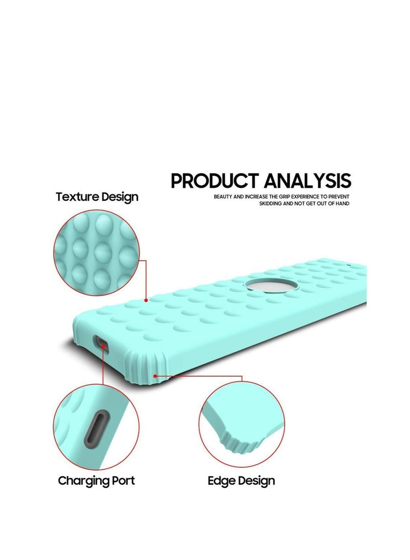 كابتن تيك جراب واقٍ ، مناسب لجهاز Apple TV4 ، غطاء واقٍ من السيليكون لجهاز التحكم عن بعد Apple TV4 ، غطاء واقٍ مضاد للسقوط ومقاوم للغبار (سماوي) - Image 5