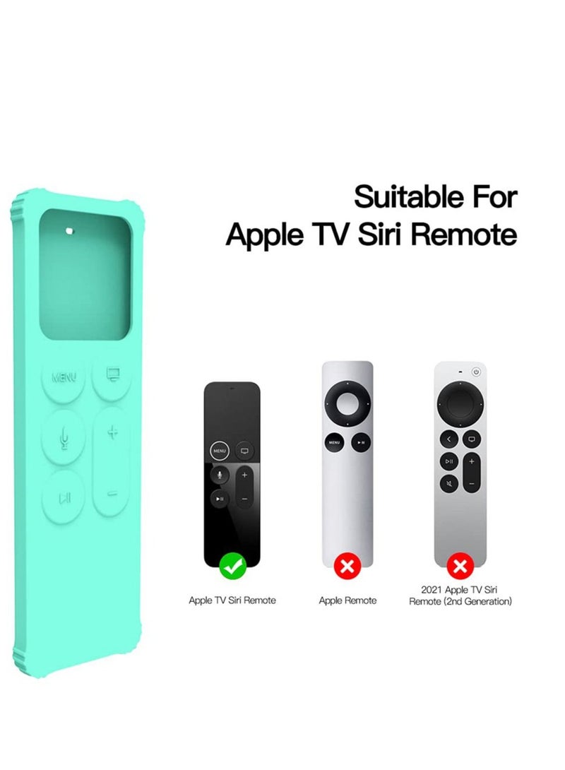 كابتن تيك جراب واقٍ ، مناسب لجهاز Apple TV4 ، غطاء واقٍ من السيليكون لجهاز التحكم عن بعد Apple TV4 ، غطاء واقٍ مضاد للسقوط ومقاوم للغبار (سماوي) - Image 2