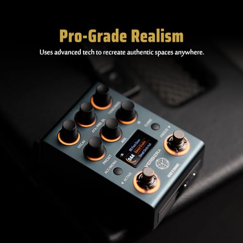 Hotone Verbera Convolution Reverb Pedal Dual Engine Stereo Reverb with 120 IRs XR Algorithm MIDI USB StudioGrade Effects for Guitar Synths and FX LoopsIncl 1PCS TRS cable by VOLKTONE - Image 3