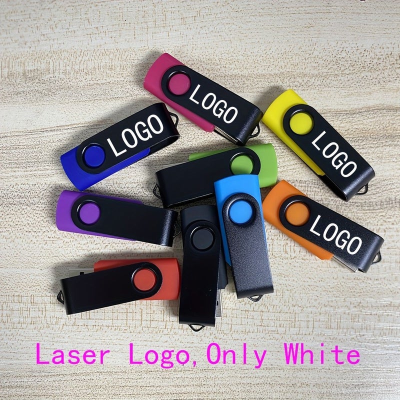 10pcs Custom Purple Laser Logo USB 2.0 Flash Drive 256MB Pen Drive USB Stick - Image 5