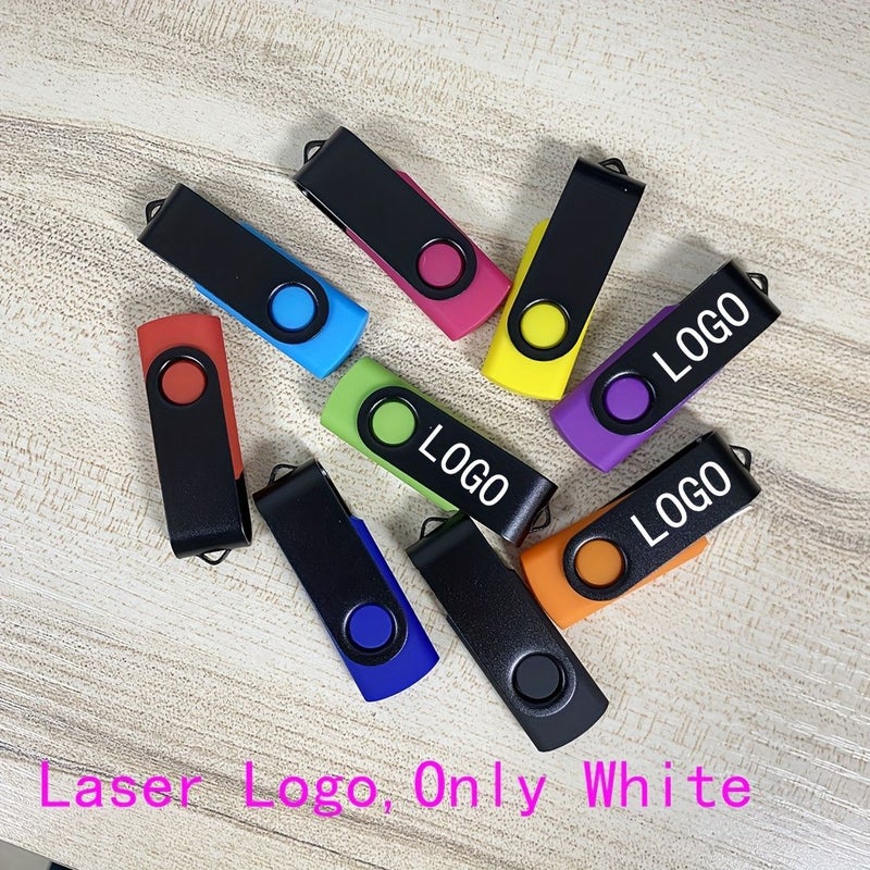 10pcs Custom Purple Laser Logo USB 2.0 Flash Drive 256MB Pen Drive USB Stick - Image 3