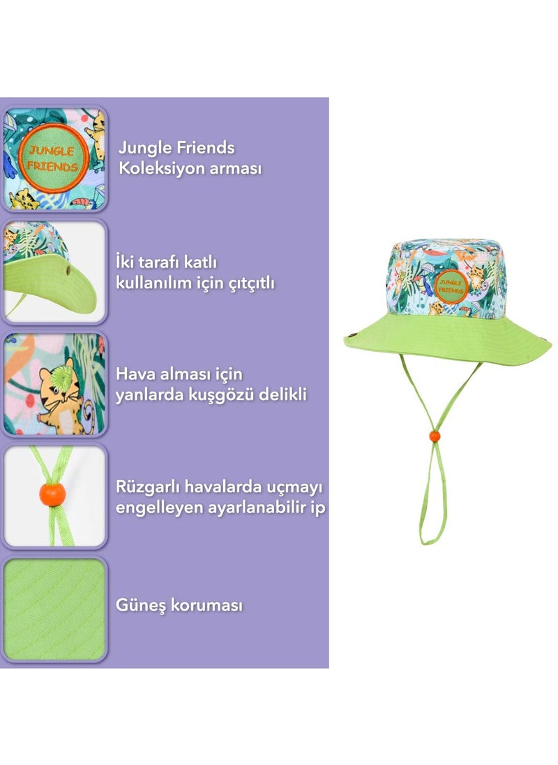 Milk&Moo Milk&Moo Kids Sun Hat, Foldable Wide Brim, High Sun Protection, Well Fit, Breathable, Lightweight, Quick Drying, Kids Bucket Hat, For Safari, Fishing, Beach, Play  - Image 4
