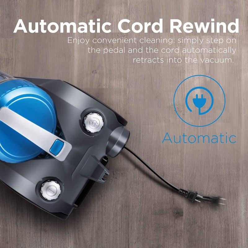 Eureka WhirlWind Bagless Canister 25L Vacuum Cleaner Lightweight Vac for Carpets and Hard Floors NEN110A Blue - Image 5