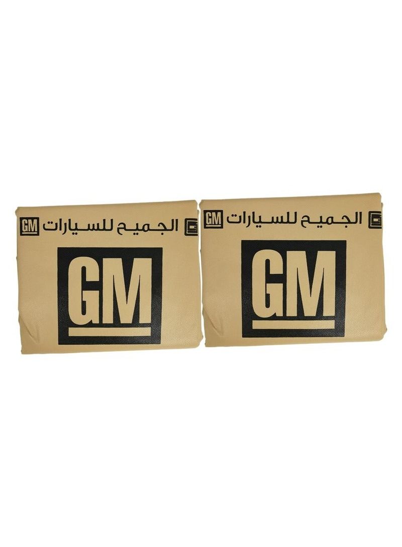 GM 2 Pcs Set Car Seat Cover, Universal Car Seat Dust Dirt Protection Cover, Extra Protection For Your Seat, Beige - Image 4