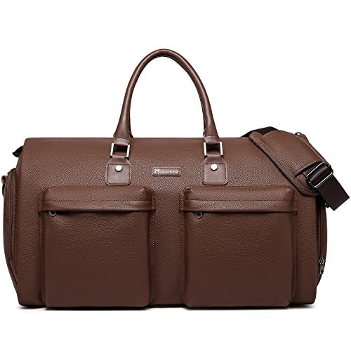 Modoker Garment Bags for Travel Carry on Duffle Bags for Airplane Weekender Suit Bags for Men Travel,2 in 1 Travel Duffel ang Garment Bags for Hanging Clothes,Black - Image 1