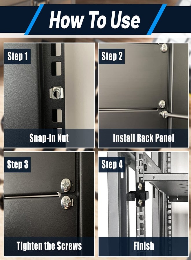 Dunzy 10 Pieces Server Rack Cable Management D Ring Hooks Cable Hooks Black Cable Management Rack Wire Organizer Cable Organizers Vertical Rack Mount Server Rack Accessories for Network Cables Fiber Optic - Image 4