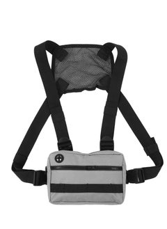 Front Bag for Men Chest, Water Resistant Running Chest Pack with Adjustable Shoulder Strap and Headphone Port Sports Utility Chest Pack Perfect For Workouts, Cycling  Hiking