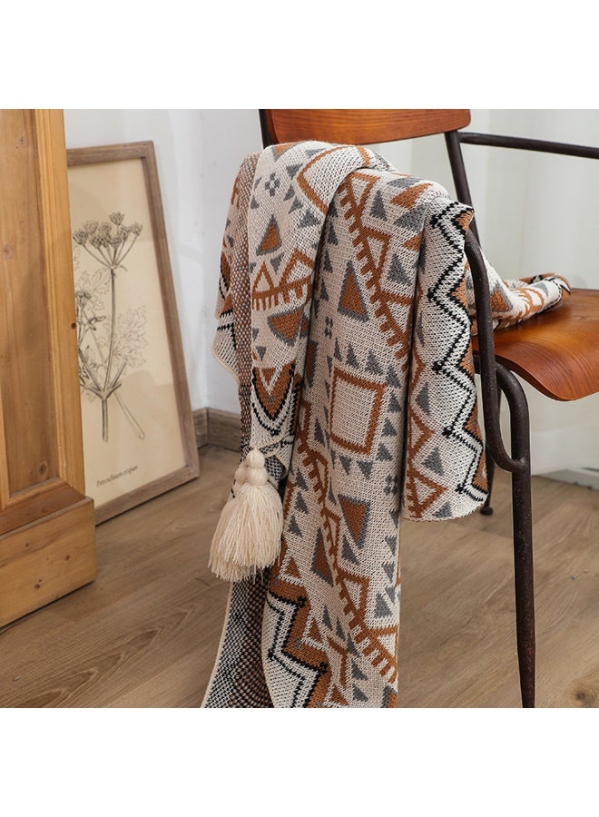 بوهو أسلوب النساء سيستا رمي بطانية ناعمة الجلد صديقة البطانيات النوم أريكة ديكور للكرسي سرير أريكة الحياكة مكتب الراحة بطانية 130 * 170 سم - Image 3