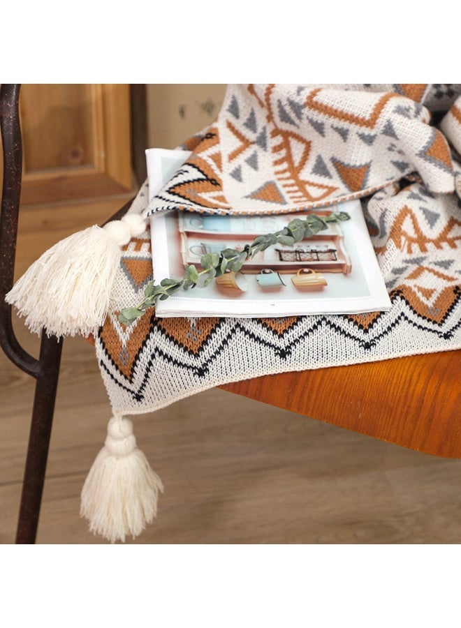 بوهو أسلوب النساء سيستا رمي بطانية ناعمة الجلد صديقة البطانيات النوم أريكة ديكور للكرسي سرير أريكة الحياكة مكتب الراحة بطانية 130 * 170 سم - Image 5