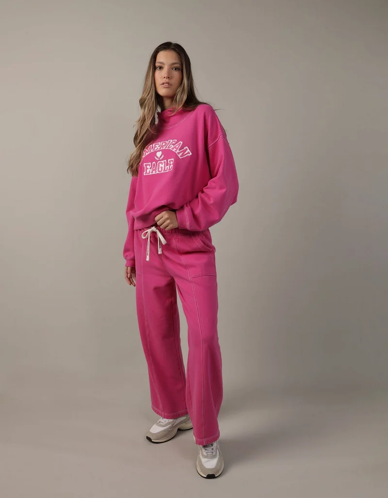 AE Mock Neck Logo Sweatshirt