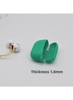 ينطبق على Airpods Pro الغلاف الواقي لسماعات Apple غطاء حماية لسماعات ثلاثة أجيال Pro غطاء واقي لسماعات الرأس سدادات الأذن - اللون: 2240 أخضر - الموديل: (سميك) Airpods Pro3 غطاء واقي