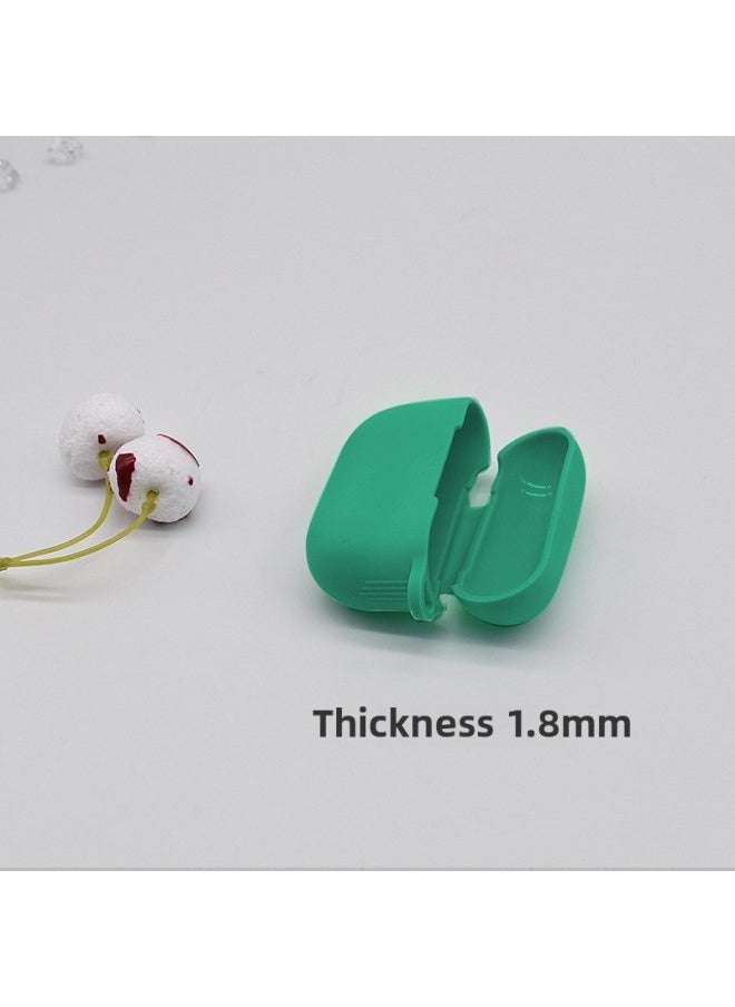 ماركة غير محددة - ينطبق على Airpods Pro الغلاف الواقي لسماعات Apple غطاء حماية لسماعات ثلاثة أجيال Pro غطاء واقي لسماعات الرأس سدادات الأذن - اللون: 2240 أخضر - الموديل: (سميك) Airpods Pro3 غطاء واقي - Image 1
