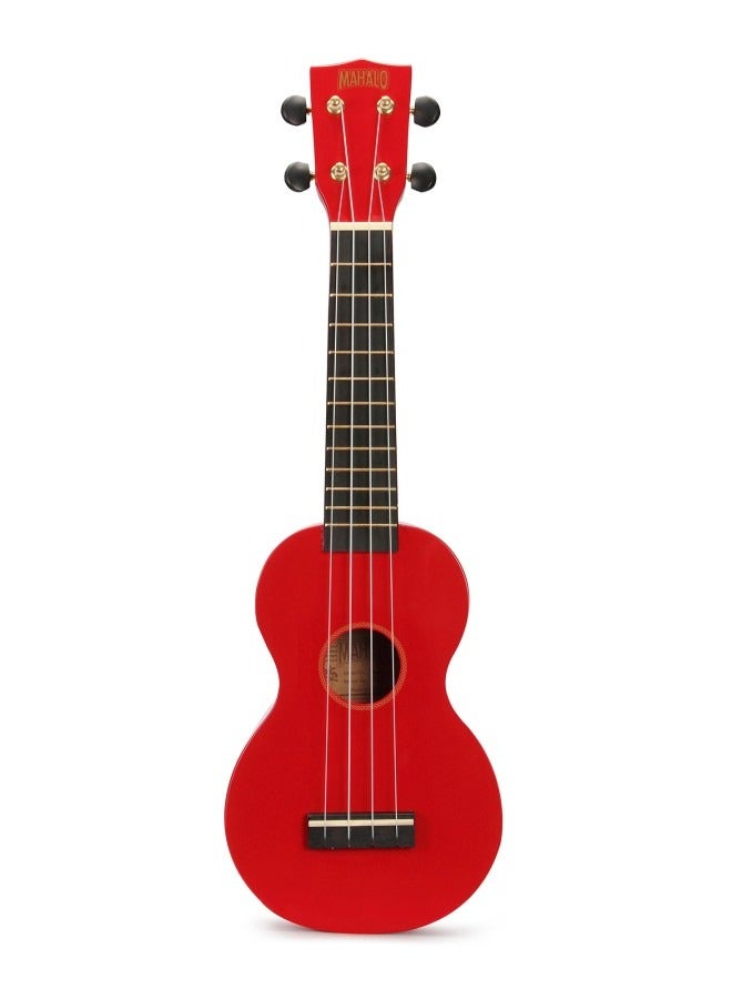 Mahalo MR1RD Ukulele Soprano M1 Rainbow "R" Series Red with Bag