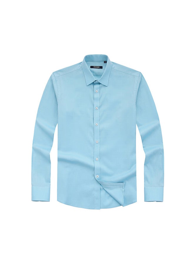 Youngor Dp Non-iron Long Sleeve Shirt Autumn Winter New Business Casual Pure Cotton Oxford Shirt 170048 - Image 2