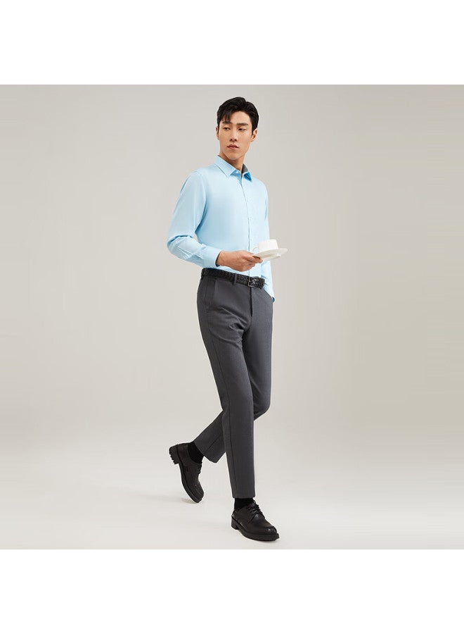 Youngor Dp Non-iron Long Sleeve Shirt Autumn Winter New Business Casual Pure Cotton Oxford Shirt 170048 - Image 1