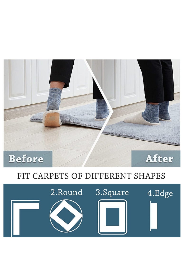 واي آند دي SYOSI Grippers for Mats on Carpet Rugs Top of Corner Rug Laminate Floor Hardwood Floors Furniture Anti Slip Mat 4cm x 20m (1 Roll) - Image 2