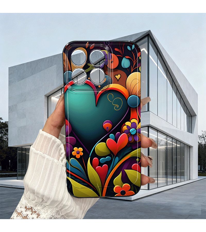 Flower Pattern Full Coverage Transparent TPU Soft Shell Shockproof Phone Case Compatible With Huawei Honor Magic6 Lite X5 X5B X6 X6B X7 X7A X7B X7C X8 X8A X8B X9 X9A X9C Play 60 Plus Mixed Color 2 - Image 3
