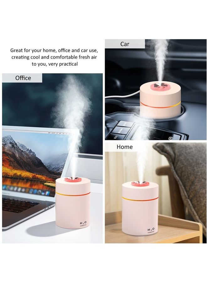 Mini Humidifier Mist Air Purifier Pink 11x7.7x7.7cm  - Image 5