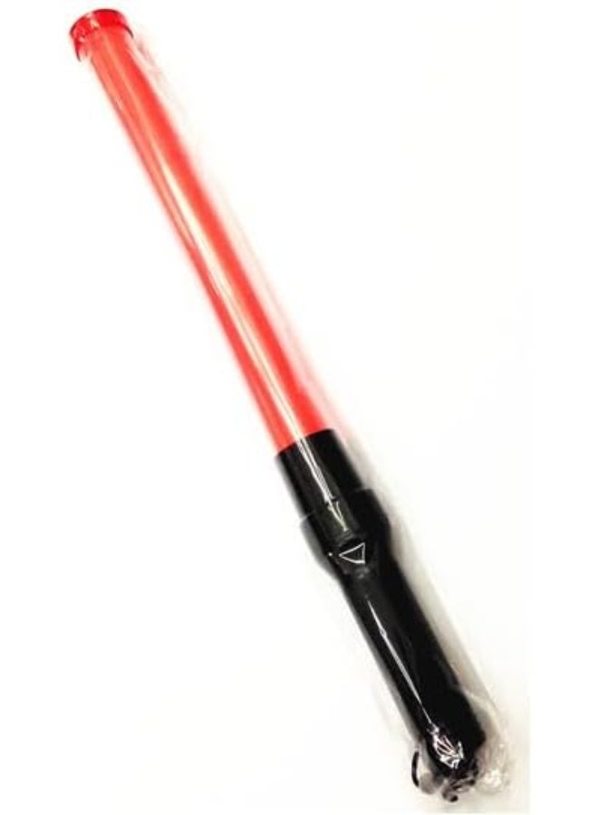 Traffic Baton Light Model ST-900 – Red LED Safety Wand with Flashing & Steady Modes, Handheld Light Stick with Strap for Traffic Control, Construction & Emergency Use – Battery Operated