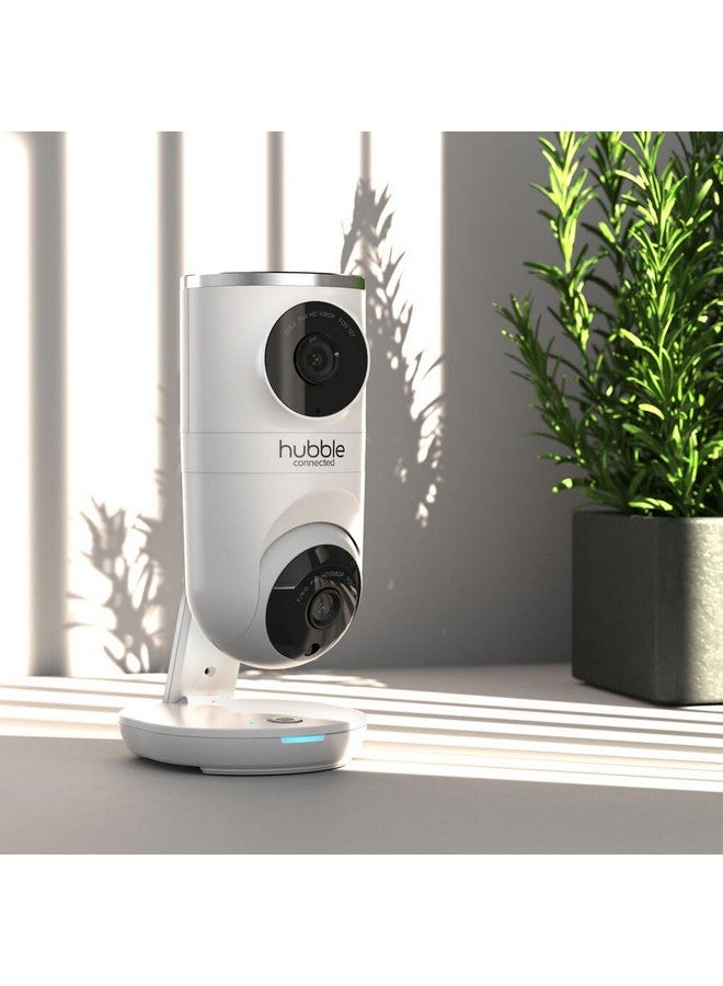 HUBBLE CONNECTED Nursery Pal Dual Vision Smart Camera Wi-Fi Enabled Baby Monitor with AI Motion Tracking, Plus Preloaded Soothing Sounds, Lullabies, and Stories, White - Image 4