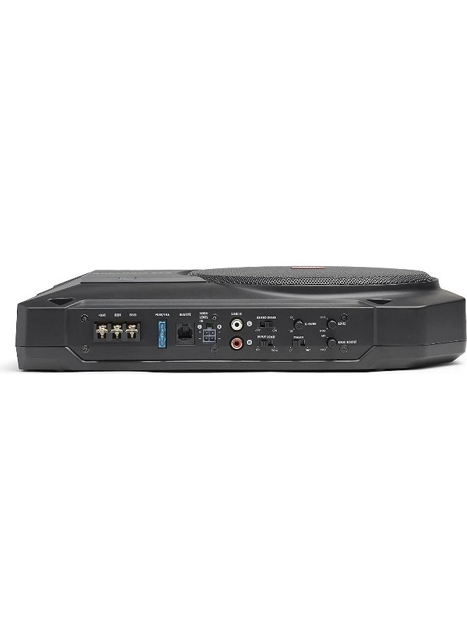 جي بي إل JBL Basspro SL 200 مم (8 بوصات) نظام مضخم صوت ستيريو نشط وقوي مدمج لراديو السيارة، يناسب أسفل المقعد الأمامي - أسود  - Image 4
