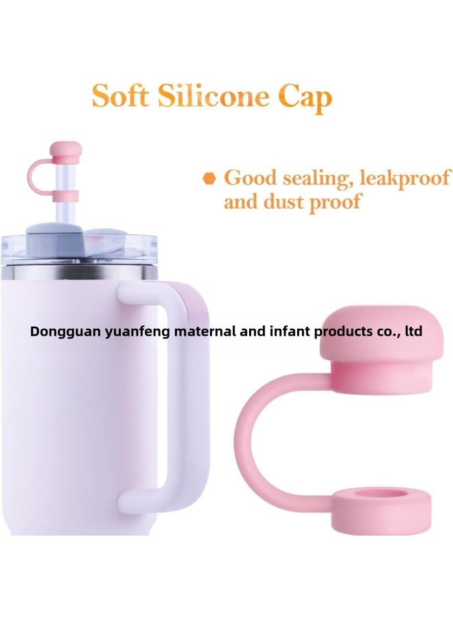 Straw Cover Cross-border Ins Simple Hot Selling Silicone Dust Cap 10mm Leak-proof Plug Vacuum Cup Straw Cup Accessories-Color:White-Capacity:10mm Straw Caliber - Image 3