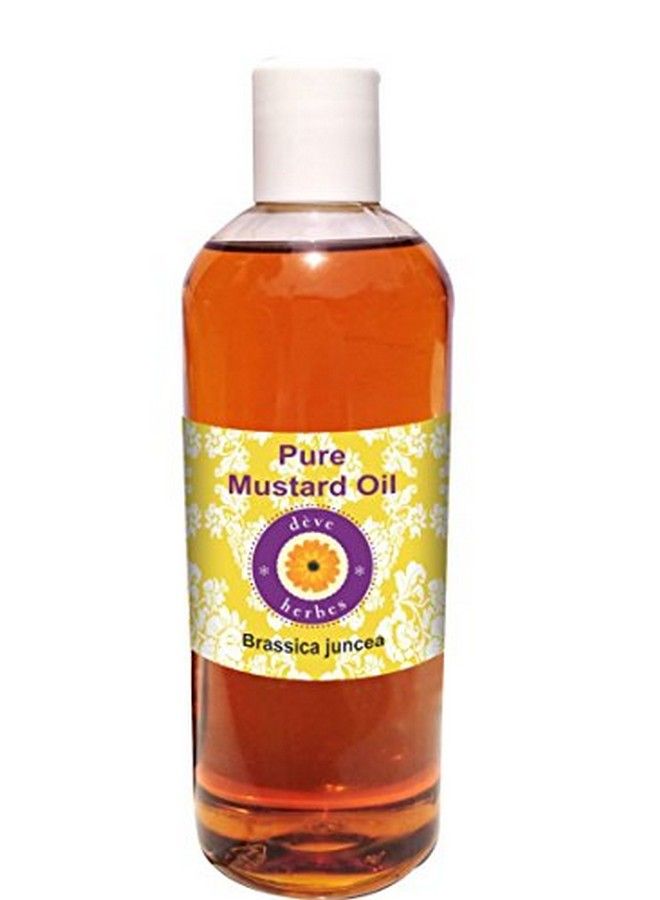 Deve Herbes Pure Mustard Oil (Brassica Juncea) 100% Natural Therapeutic Grade Cold Pressed For Hair And Skin 200 Ml - Image 2