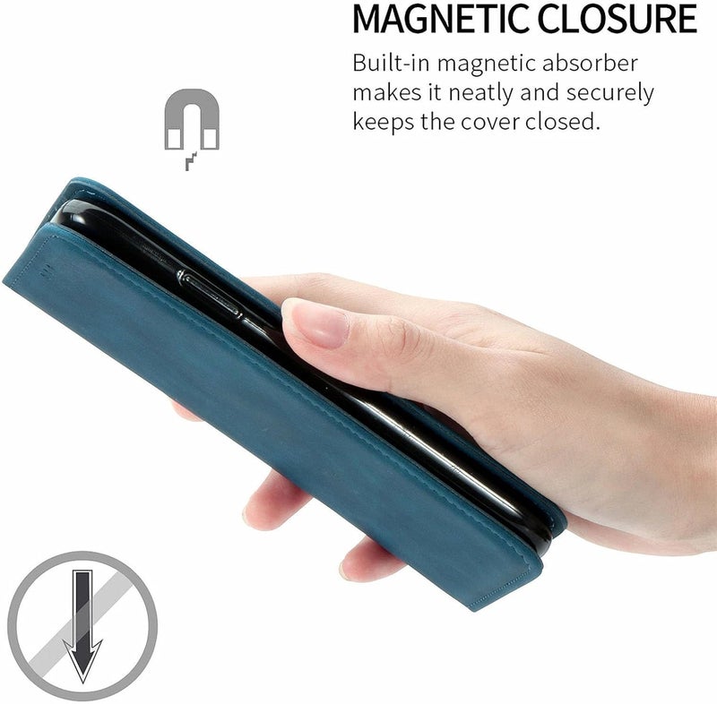 Cracedily Case for Honor X8B Case, Premium Leather Flip Wallet Case with Card Slots and Horizontal Stand Function Magnet Coque Cover Protective Case for Honor X8B, Teal - Image 3