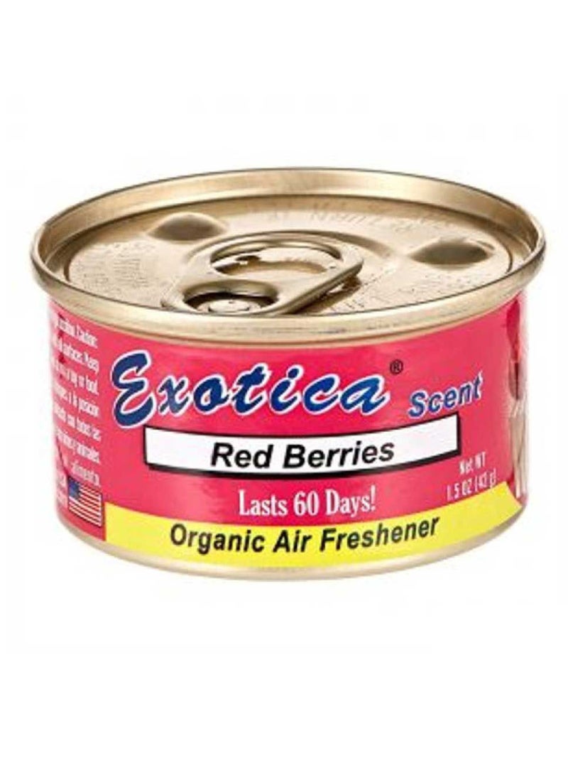 Organic Air Freshener Lasts 60 Days Red Berries, Pack of 1