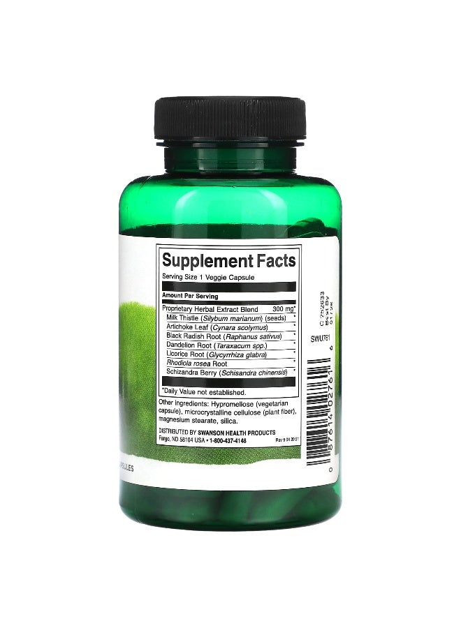 Swanson, Liver Tone, 300 mg, 120 Veggie Capsules - Image 2