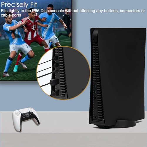 Megadream PS5 Console Replacement Shell, Megadream Hard ABS Shockproof Anti-Scratch Dustproof Case Cover Replace Faceplate Compatible with PlayStation 5 Disc Edition - Blue - Image 3