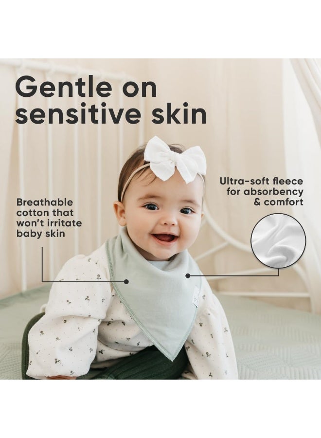 Copper Pearl 4 Pack Soft Cotton Baby Bibs for Drooling and Teething, Absorbent Drool Bibs for Baby Girl and Boy, Adjustable to Fit Newborns to Toddlers, Tons of Styles (Rex) - Image 4
